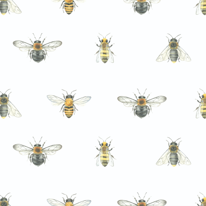 bee tea towel linen 