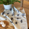 Ink bugs linen tea towel 