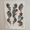 Pangolin linen tea towel 